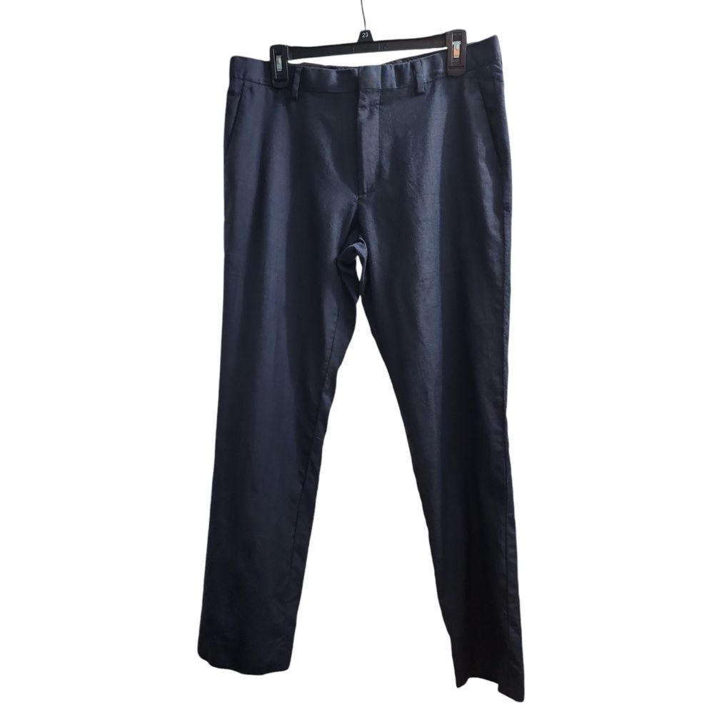 J.Crew Men's‎ Blue Wool Dress Pants Classic Fit Trousers 33/30